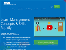 Tablet Screenshot of managementstudyguide.com